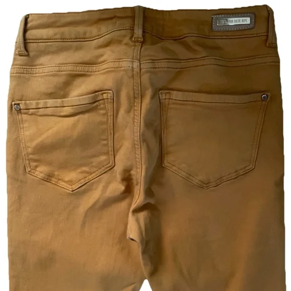 ZARA Basic Department Z1975 Denim Mustard SKINNY Stretch JEANS Size 4 - Picture 5 of 11